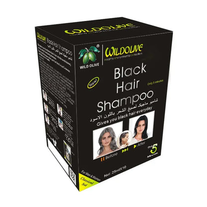 BLACK HAIR- SHAMPOO CUBRECANAS
